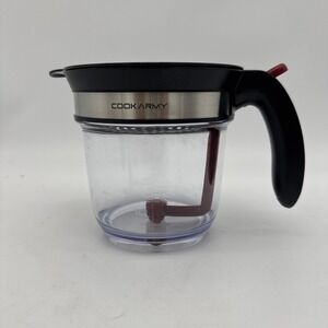 Cook Army Fat Separator with Bottom Release – 4 Cups 32 oz Gravy, Soups, Stews